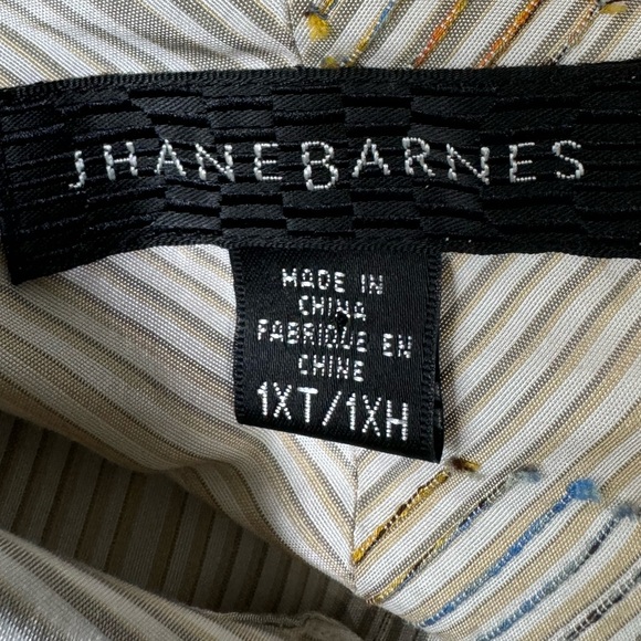 Jhane Barnes Embroidered Textured Yarn Shirt Men Size 1XT/1XH - Picture 13 of 16